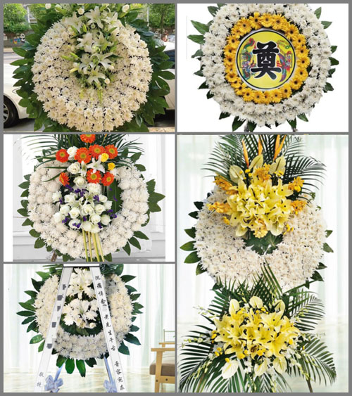 河南南阳社旗县郝寨镇张桥村花圈速递